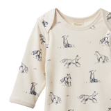 Nature Baby L/S Cotton Bodysuit Foxy Print