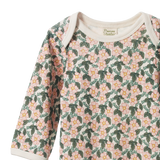 Nature Baby L/S Cotton Bodysuit Garland Print