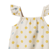 Nature Baby Petal Suit Summer Polka Dot Print