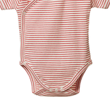 Nature Baby S/S Kimono Suit Red Pinstripe