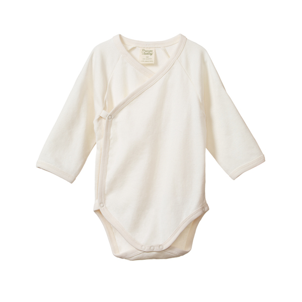 Nature Baby Kimono Bodysuit Natural