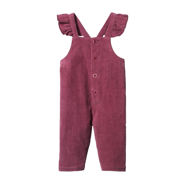 Nature Baby Orchard Overalls Cord Rhubard