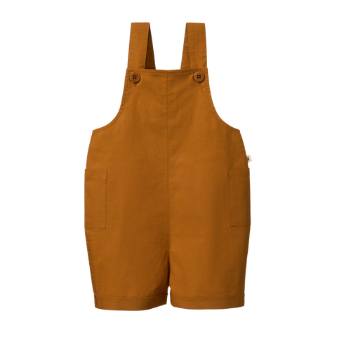 Nature Baby Tucker Shortie Overalls Dijon