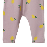 Nature Baby Legging Lilac Lemon Print