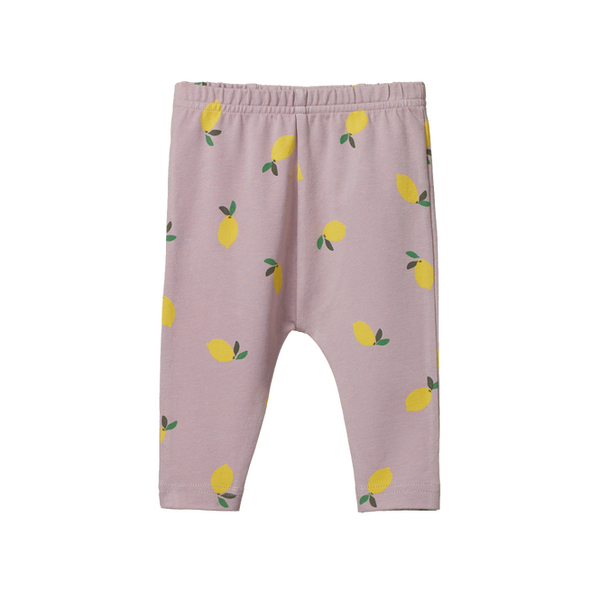 Nature Baby Legging Lilac Lemon Print