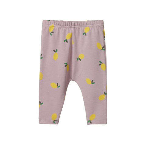 Nature Baby Legging Lilac Lemon Print