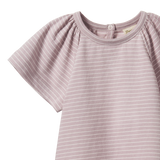 Nature Baby Faye Tee Lilac Pinstripe