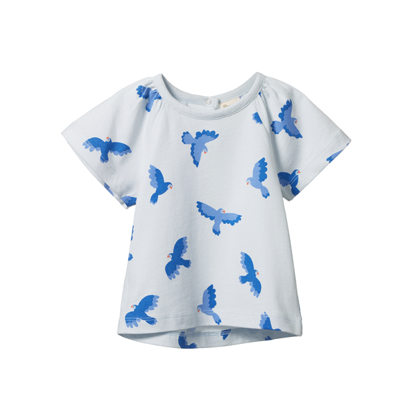 Nature Baby Faye Tee Songbird Print