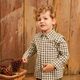 Nature Baby Ira Button Up Thyme Check