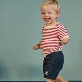 Nature Baby Knitted River Tee Red Stripe