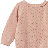 Nature Baby Piper Cardigan Rose Bud Pointelle