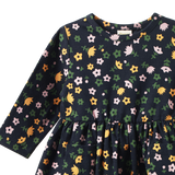 Nature Baby Twirl Dress Navy Pollyanna Print