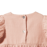 Nature Baby Albertine Dress Rose Dust Crinkle