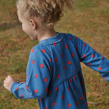 Nature Baby Ines Dress Blue Raspberry Print