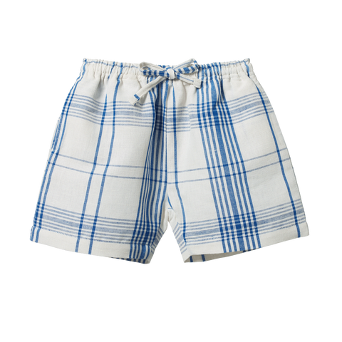 Nature Baby Rafferty Shorts Linen Clyde Check