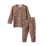 Nature Baby 2 Piece Long Sleeve Waffle Pyjama Twinkle Print