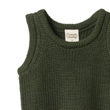 Nature Baby Chunky Knit Vest Thyme