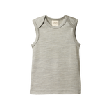 Nature Baby Merino Singlet Grey Marle