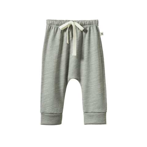 Nature Baby Merino Drawstring Pant Grey Marle