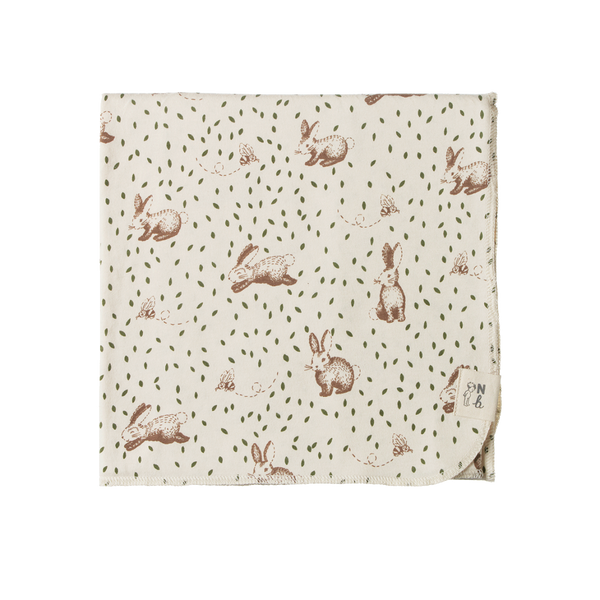 Nature Baby Cotton Wrap Rabbitty Print