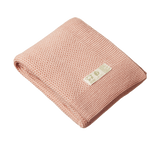 Nature Baby Merino Knit Blanket Rose Dust