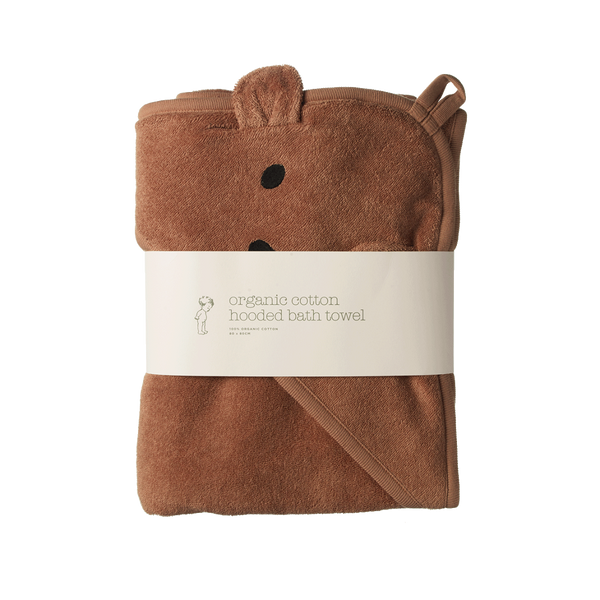 Nature Baby Bear Hooded Towel Hazelnut