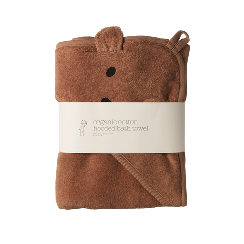 Nature Baby Bear Hooded Towel Hazelnut