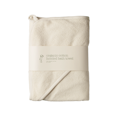 Nature Baby Organic Cotton Hooded Towel Natural