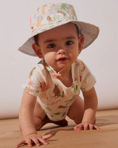 Halcyon Nights  Kids Sun Days Hat Outback Dreamers