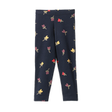 Nature Baby Leggings Navy Tulip Print