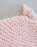 Knitted by Nana Merino Beanie - Pale Pink