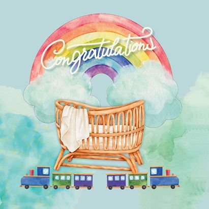 Aero Congratulations Baby Card