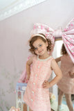 Ellie Ellie - Charlotte Pink Beaded Tweed Dress