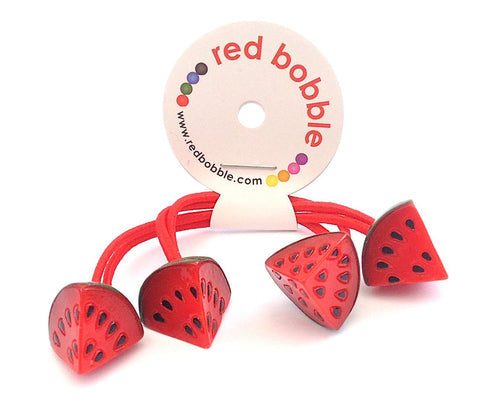 Red Bobble 2 Pack - Mini Watermelon