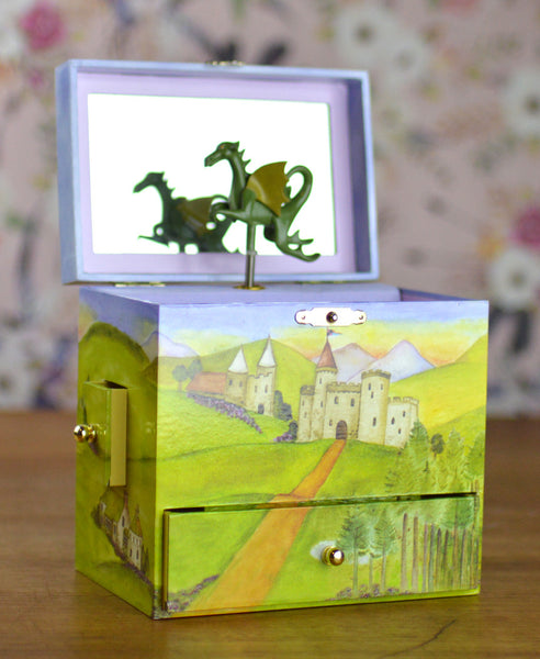 Enchantmints Music / Jewellery Box Dragon Castle