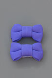 Pretty Wild Katie Twin Bow Clip Purple