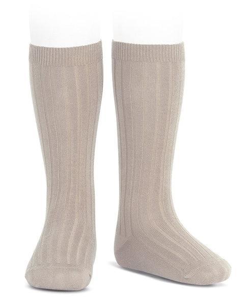 Condor Knee High Ribbed Sock (#334 Piedra)
