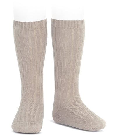 Condor Knee High Ribbed Sock (#334 Piedra)