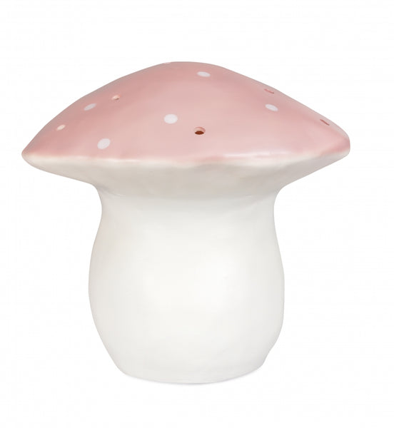 Heico Toadstool Night Light Lamp Large - Vintage Pink LED