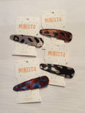 Minista Satin Leopard Print Snap Clip Assorted