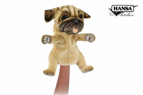 Hansa Pug Puppy Hand Puppet 27cm