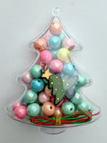 Red Bobble Christmas Tree BIY