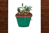 The Nonsense Maker Cupcake Garden Card