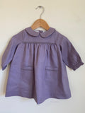 Pretty Wild Kids Bella Long Sleeve Dress - Lavender Linen