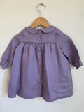 Pretty Wild Kids Bella Long Sleeve Dress - Lavender Linen