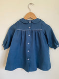 Pretty Wild Kids Bella Long Sleeve Dress - Peacock Linen