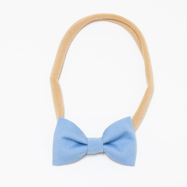 Pretty Wild Minnie Baby Bow Elastic Headband Dusk Blue