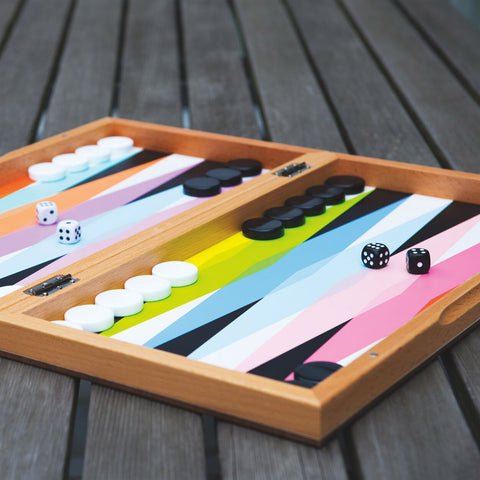 MoMA Colourplay Backgammon Set