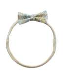 Pretty Wild Minnie Baby Bow Elastic Headband Pale Blue Floral