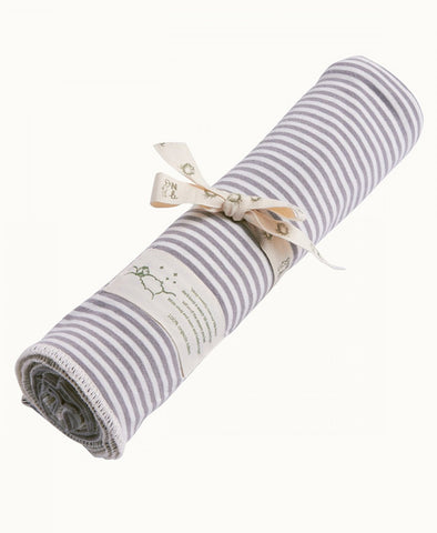 Nature Baby Cotton Wrap Grey Marl Stripe